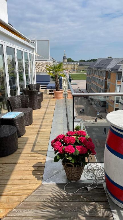 Balkón nebo terasa v ubytování Hotel Am Markt
