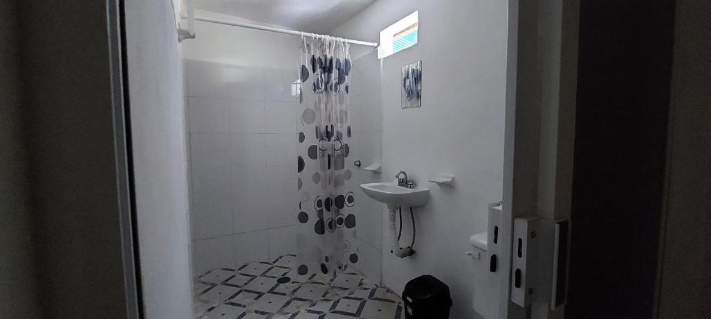 Koupelna v ubytování Cabaña Sak Ja Selva Lacandona