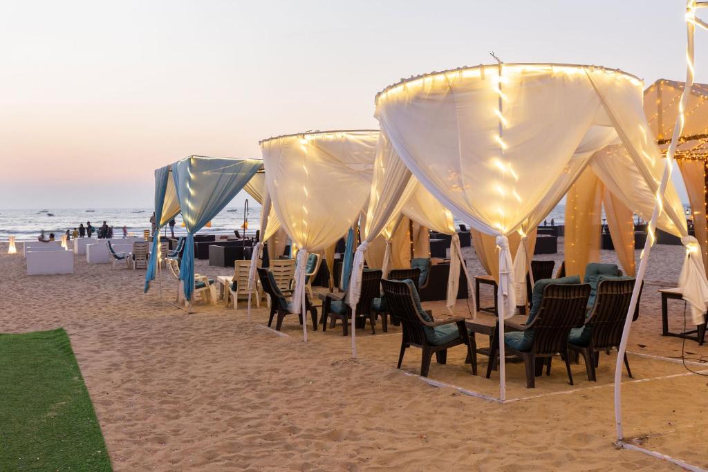 Restaurace v ubytování Amara Oceanfront Resort & Club Baga