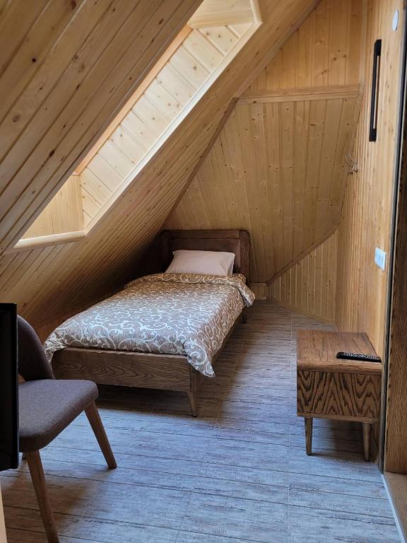 Postel nebo postele na pokoji v ubytování Ніка