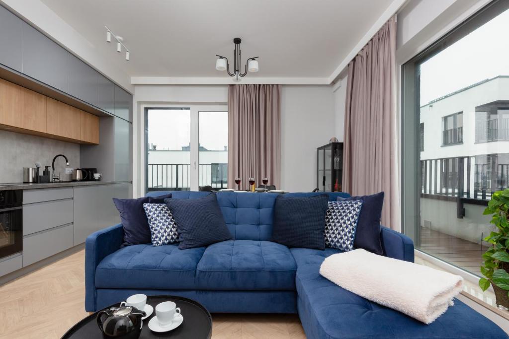 Posedenie v ubytovaní Mokotów Apartment LUX with Parking by Renters Prestige