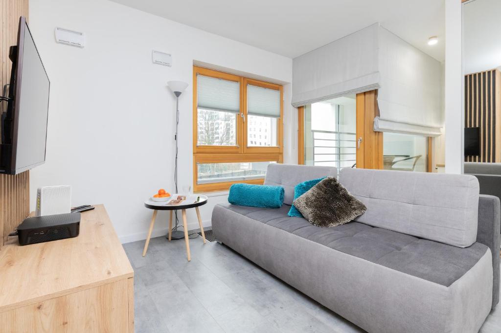 Istumisnurk majutusasutuses Apartments Awanport Gdynia by Renters