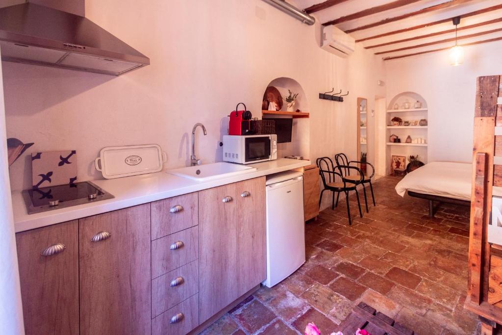 Kuchyň nebo kuchyňský kout v ubytování La Casa de Félix