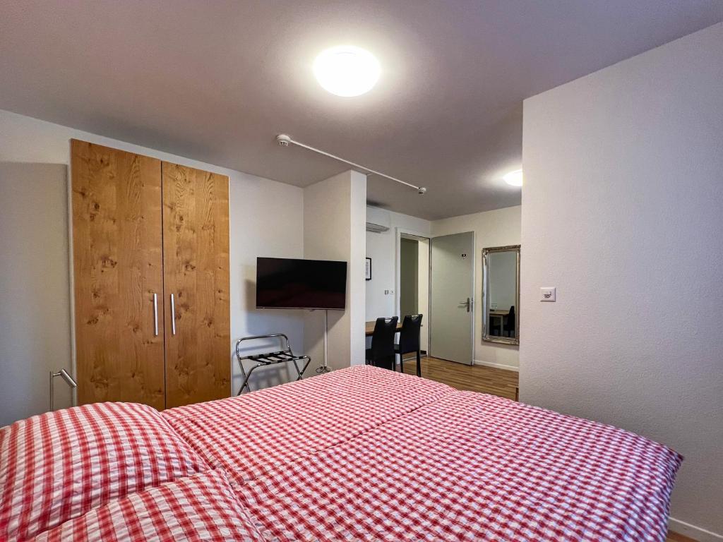 TV a/nebo společenská místnost v ubytování Hotel Hecht