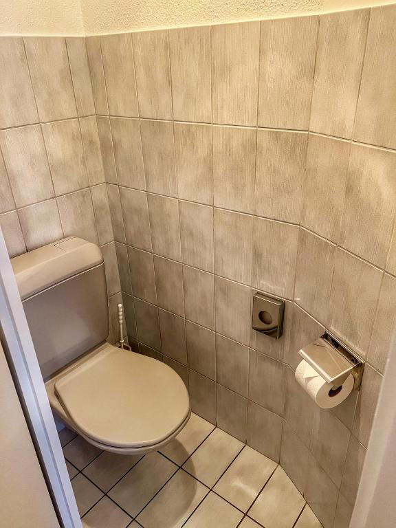 Koupelna v ubytování Hotel Hecht