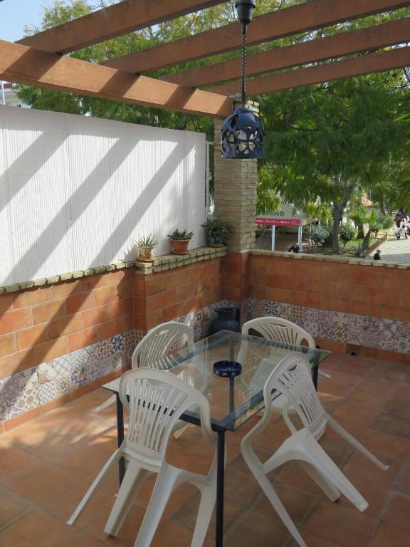Patio alebo iná vonkajšia časť ubytovania El apartaito