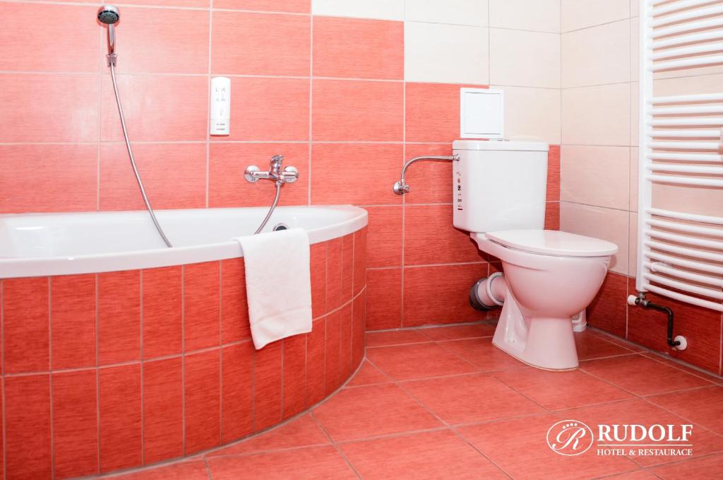 Kúpeľňa v ubytovaní Hotel Rudolf