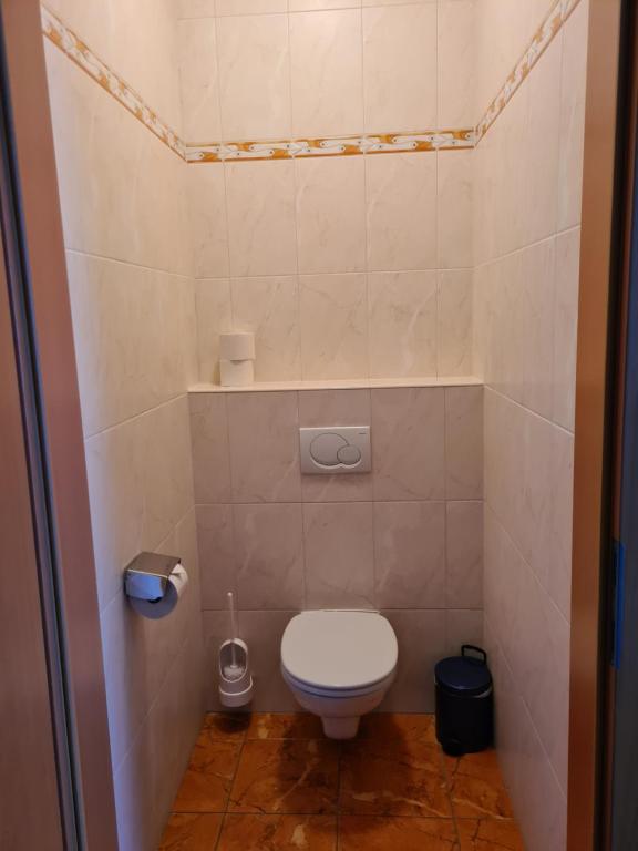 Koupelna v ubytování Hotel Stocker
