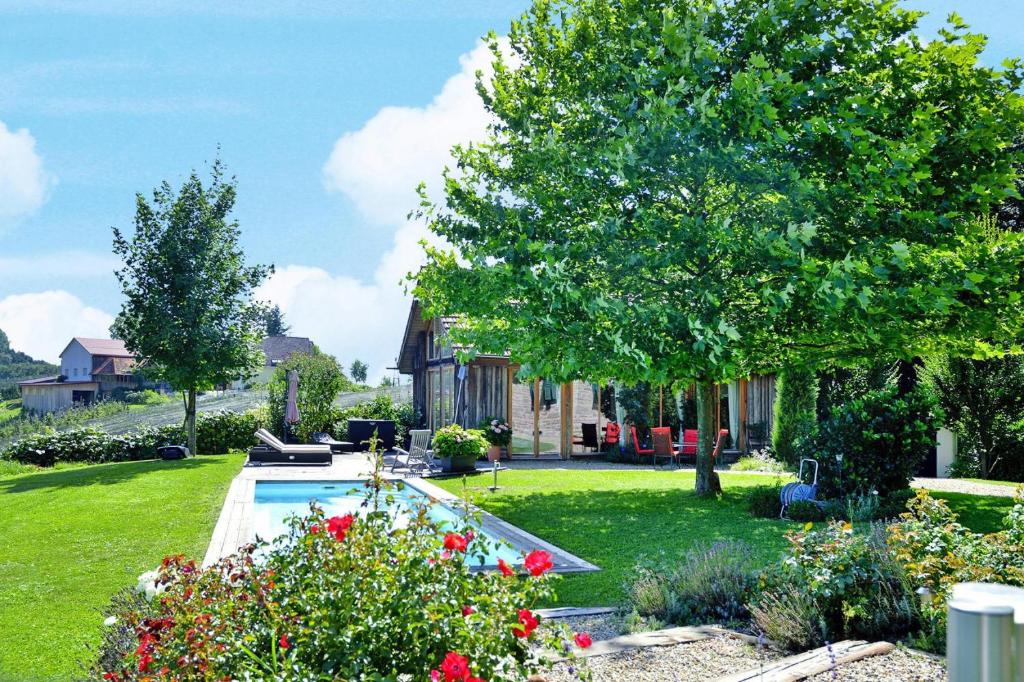 Zahrada ubytování Holiday home in Fehring terrace
