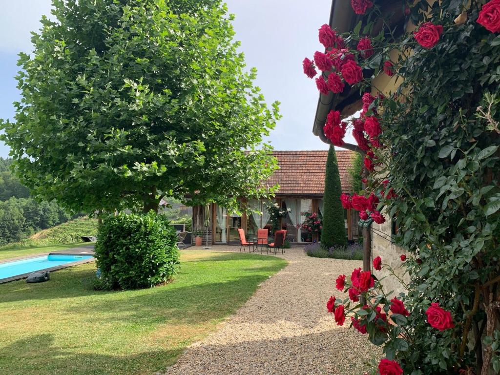 Zahrada ubytování Holiday home in Fehring terrace