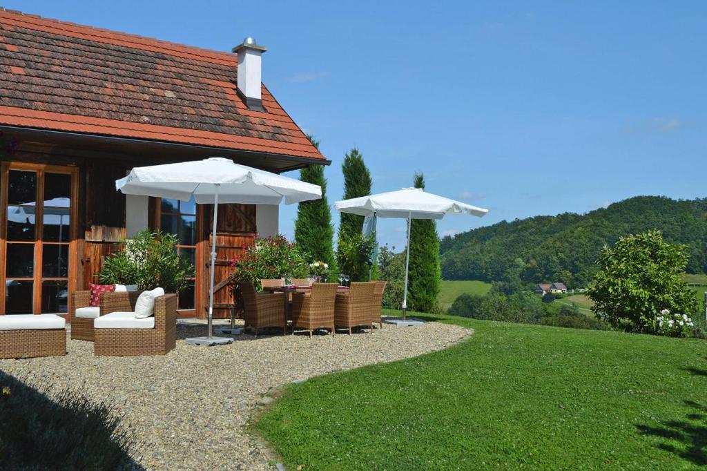 Zahrada ubytování Holiday home in Fehring terrace