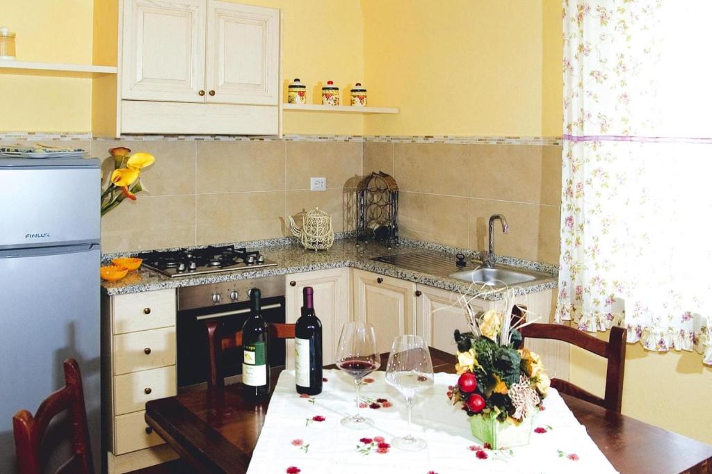A kitchen or kitchenette at Villa in Montaione with Pool & Wine Tasting