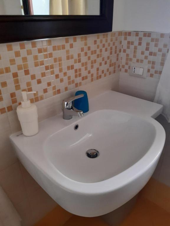 Koupelna v ubytování B&B Il Mulino del Monastero