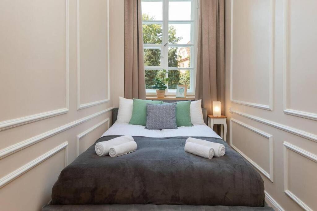 Posteľ alebo postele v izbe v ubytovaní Apartamenty - MI HAPPY II
