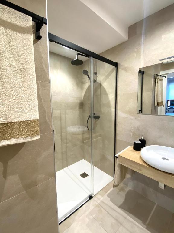 Koupelna v ubytování Apartamentos el Oligo
