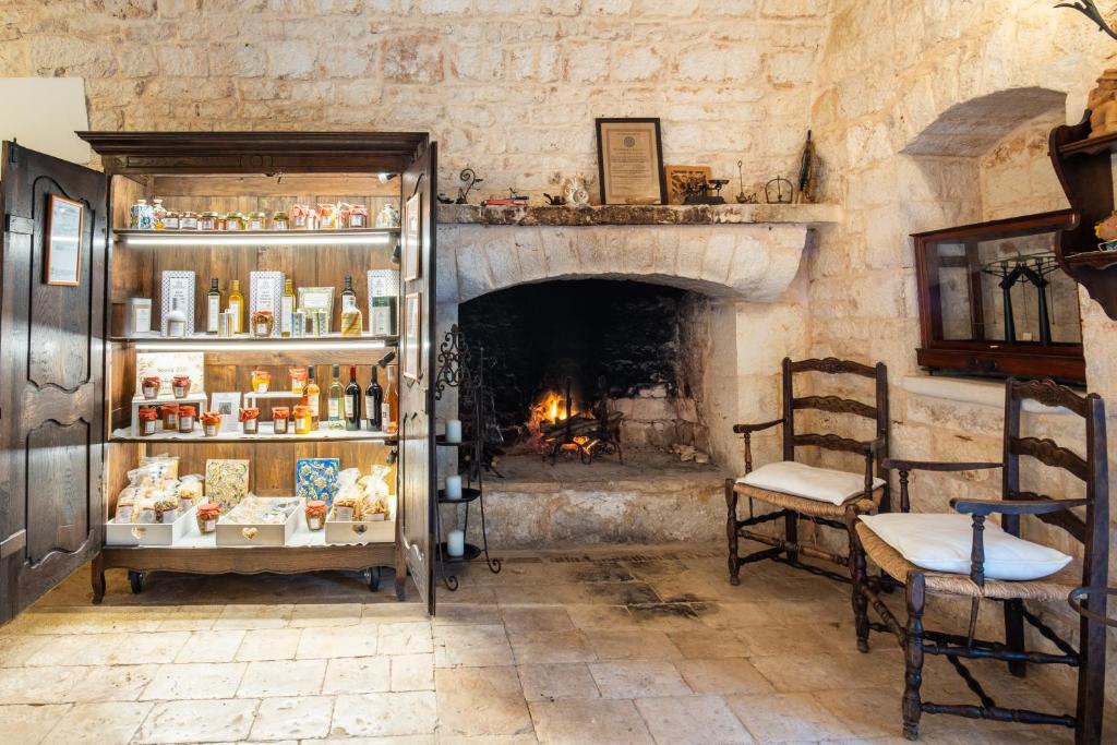 Posezení v ubytování Masseria Agrituristica Lama San Giorgio