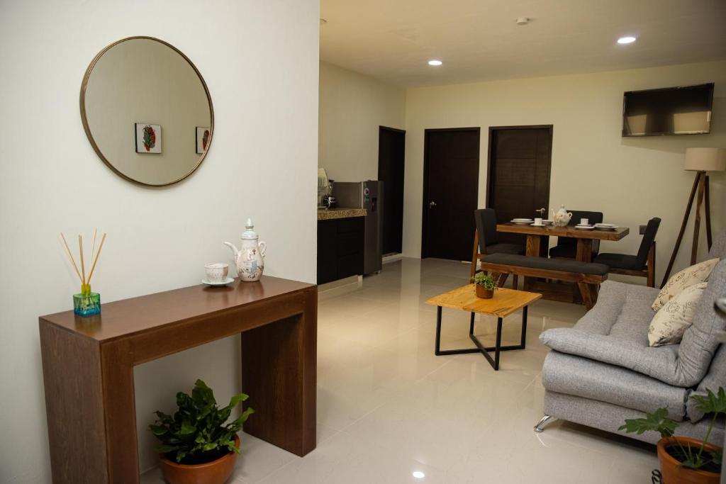 Kuchyň nebo kuchyňský kout v ubytování Hotel Casa Jima Agave