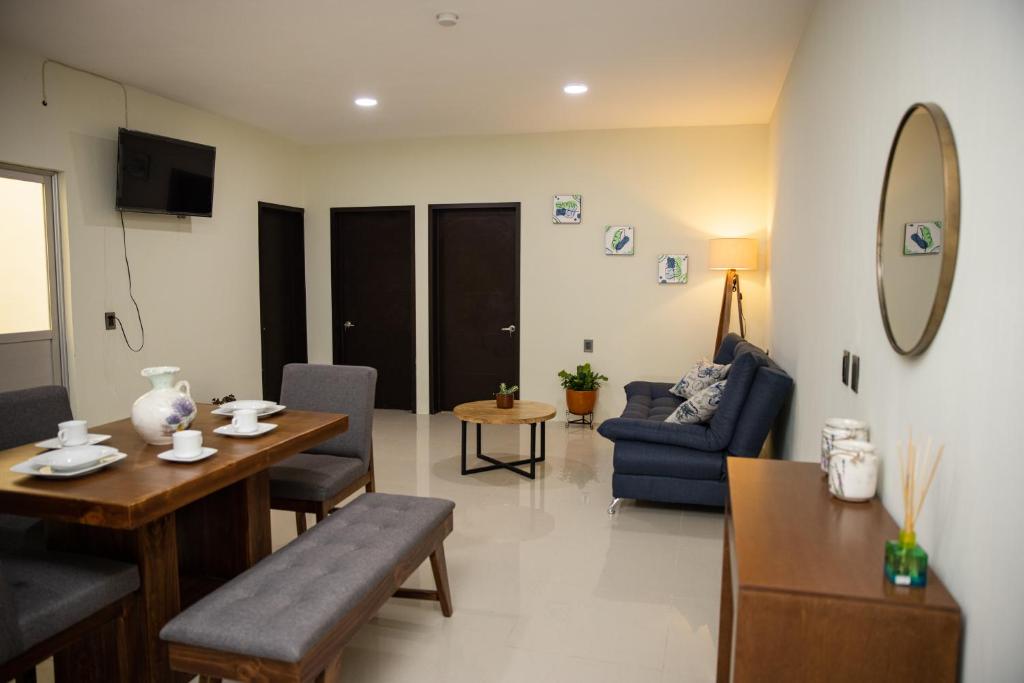 Posezení v ubytování Hotel Casa Jima Agave
