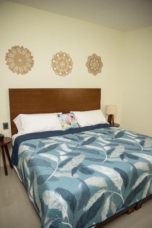 Postel nebo postele na pokoji v ubytování Hotel Casa Jima Agave