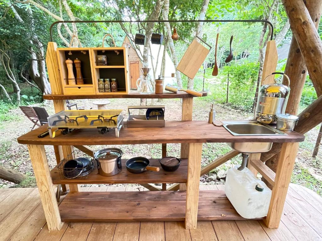 Zahrada ubytování Ecostay Glamping Rainbow Forest