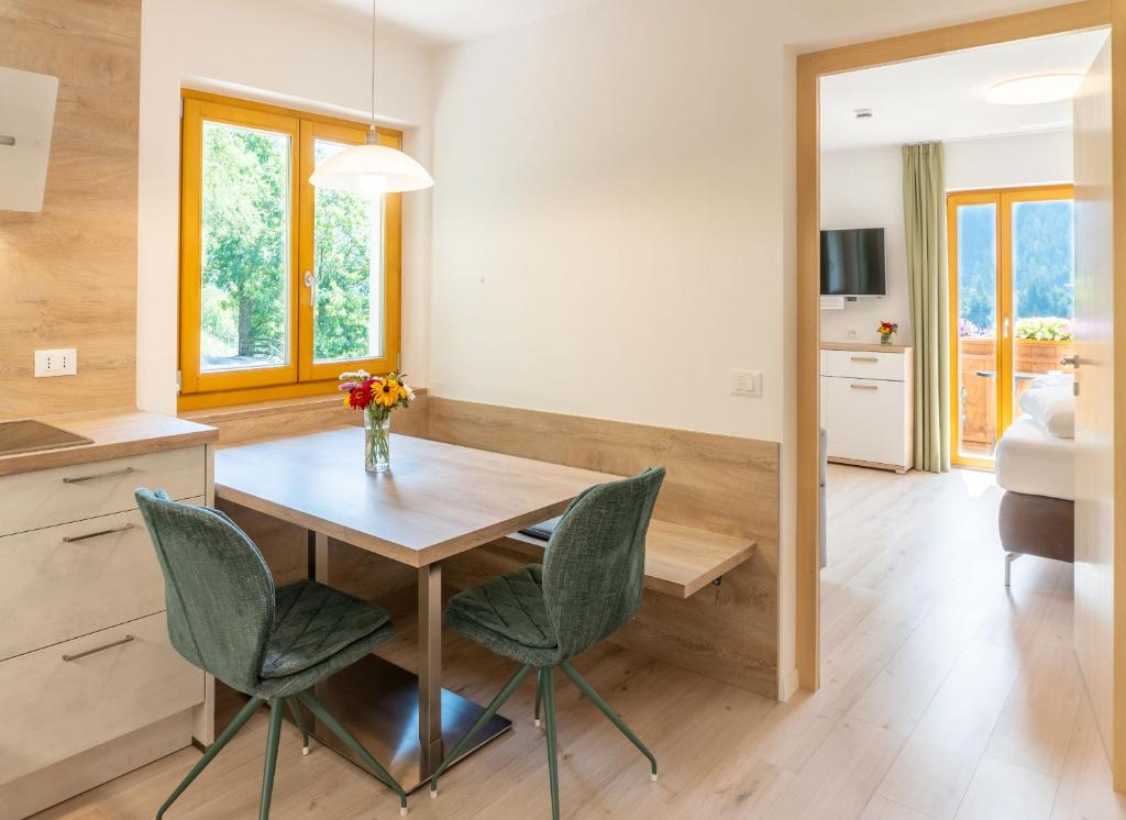 Kuchyň nebo kuchyňský kout v ubytování Residence Töglhof