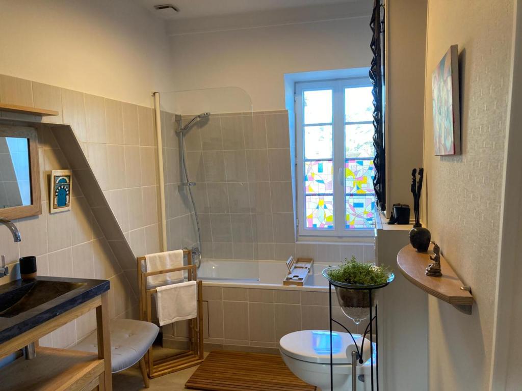 Koupelna v ubytování La Maison Carpe Diem