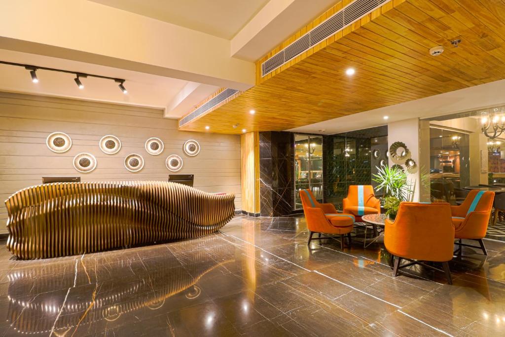 Posezení v ubytování AIR by Ahuja Residences