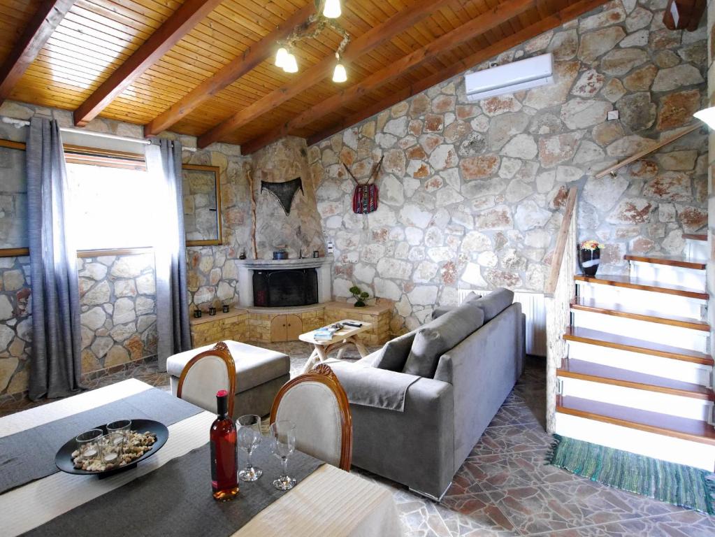 Posezení v ubytování Villa Vangelis Stylos Crete