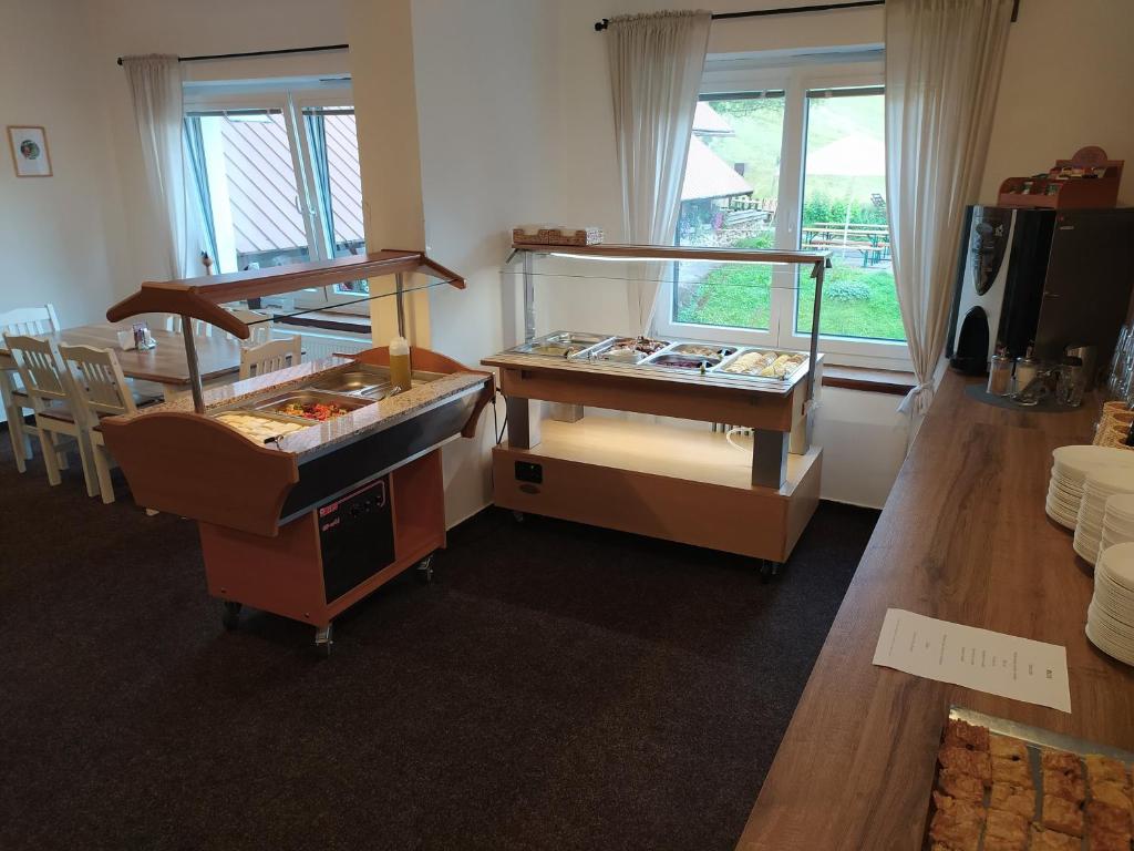 Postel nebo postele na pokoji v ubytování Na Losenici