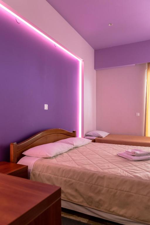 Postel nebo postele na pokoji v ubytování Telis Hotel