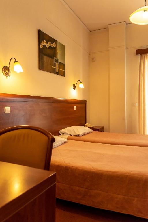 Postel nebo postele na pokoji v ubytování Telis Hotel