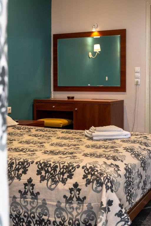 Postel nebo postele na pokoji v ubytování Telis Hotel
