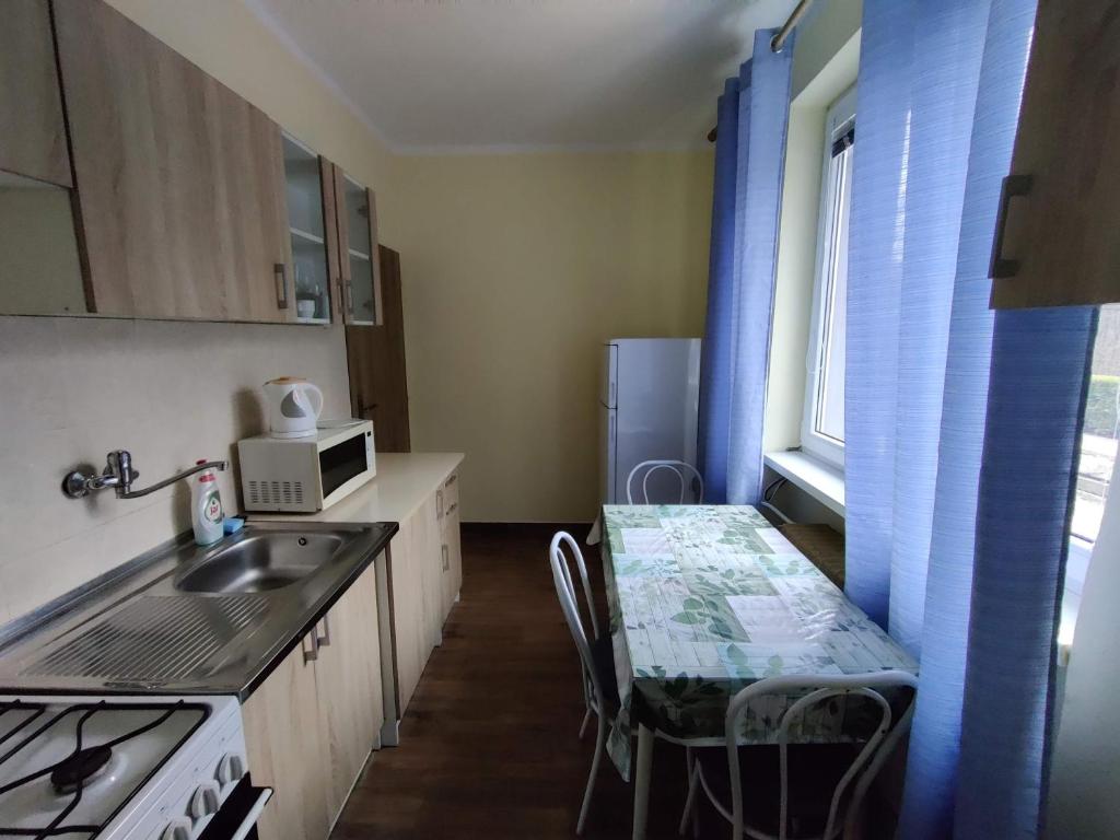 A kitchen or kitchenette at Rekreačné zariadenie Javorinka