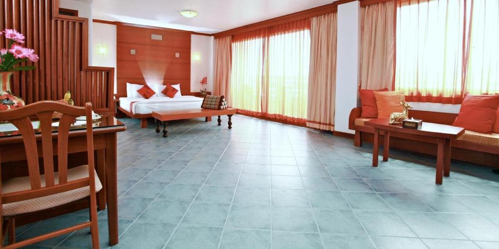 Postel nebo postele na pokoji v ubytování Hua Hin Loft