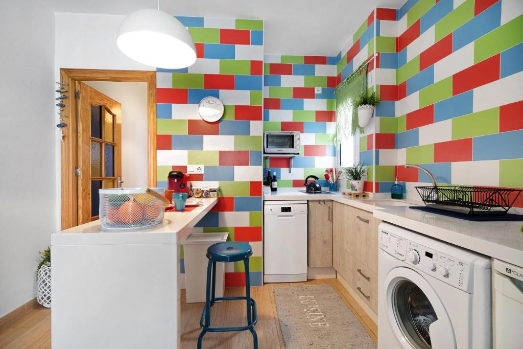 Kuchyň nebo kuchyňský kout v ubytování Apartamento Caepionis