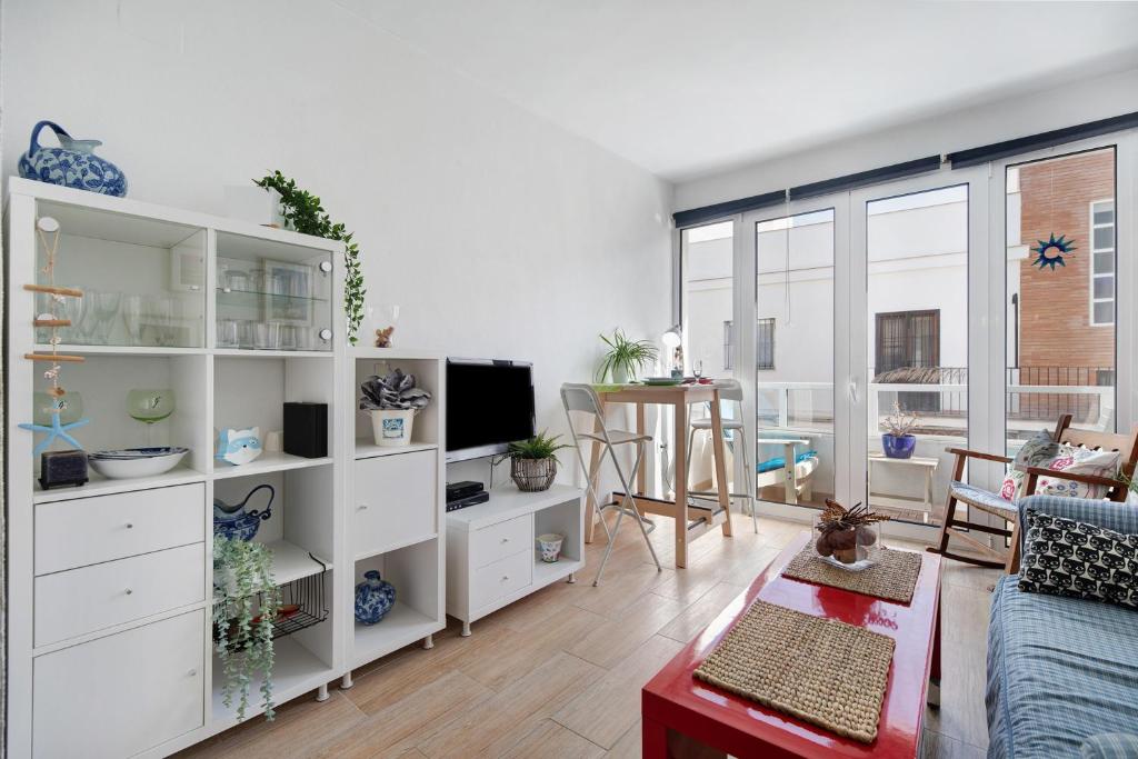 TV a/nebo společenská místnost v ubytování Apartamento Caepionis