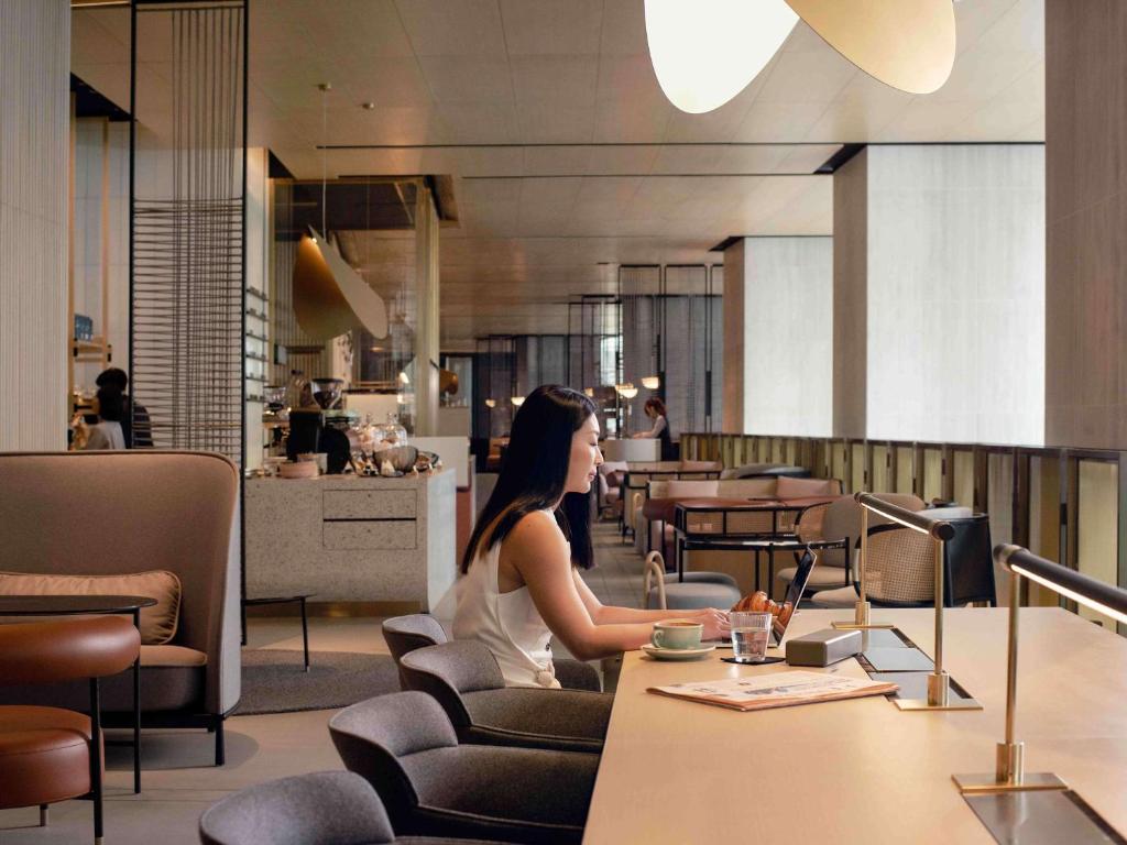 A seating area at EAST Hong Kong