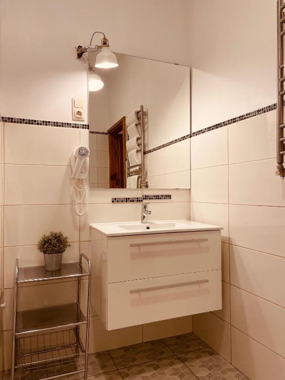 Koupelna v ubytování Hotel Vilhelmine
