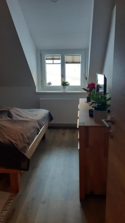 Postel nebo postele na pokoji v ubytování Ferienhaus Gerlach