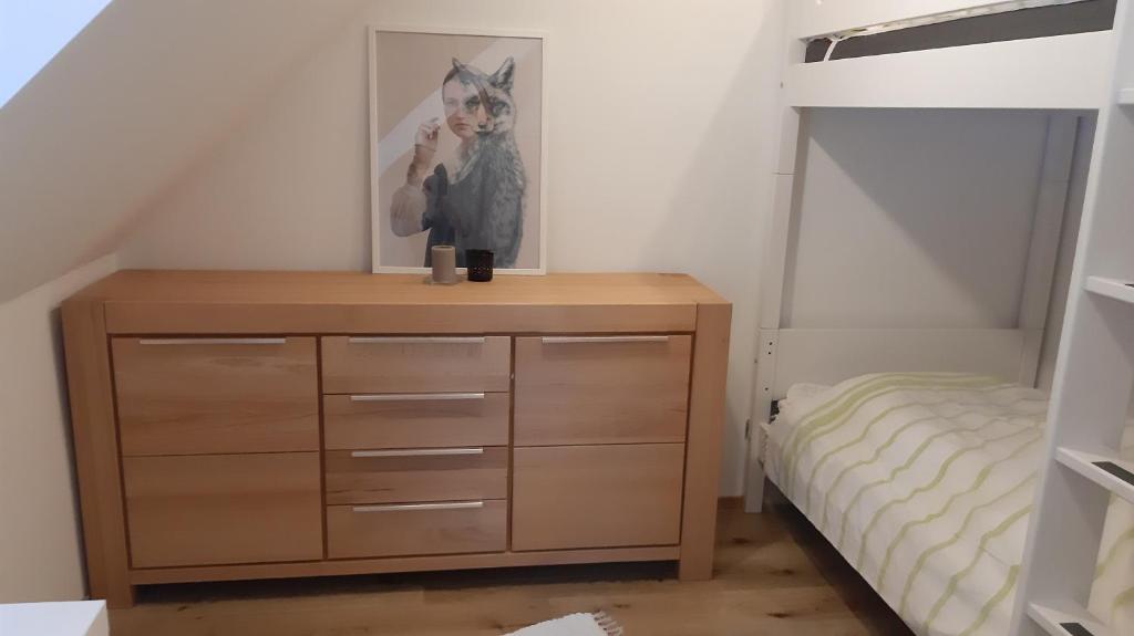 Postel nebo postele na pokoji v ubytování Ferienhaus Gerlach