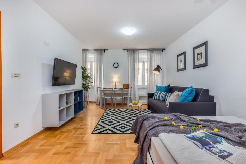 TV a/nebo společenská místnost v ubytování Main Street Apartments 2