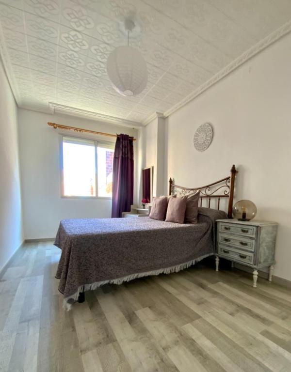 Postel nebo postele na pokoji v ubytování Casa de la playa VT-52170-V