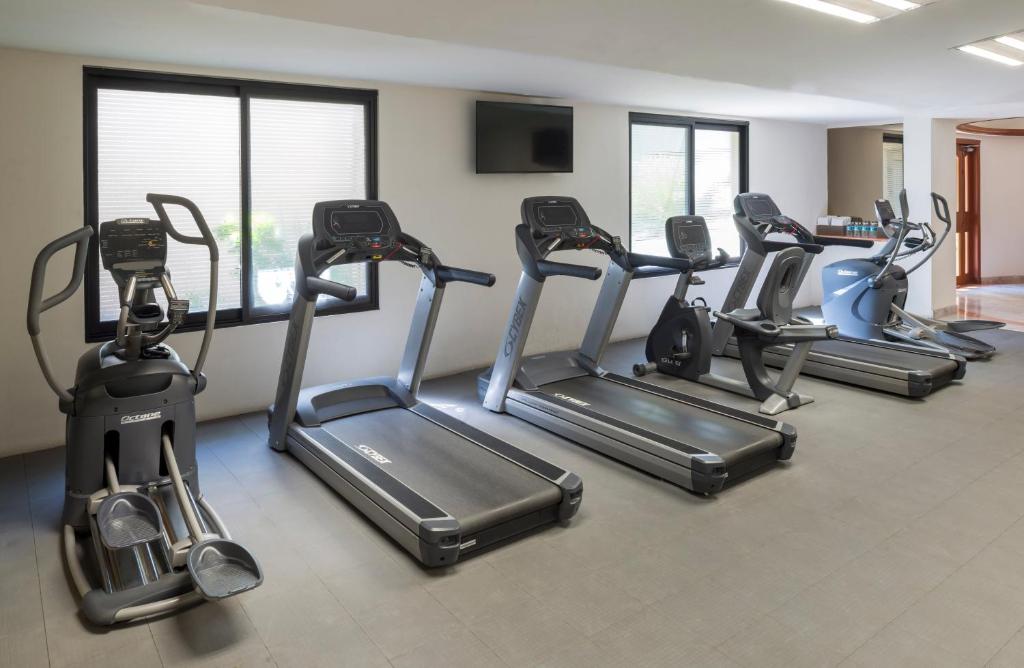 Fitness centrum a/nebo fitness zařízení v ubytování Camino Real Guadalajara