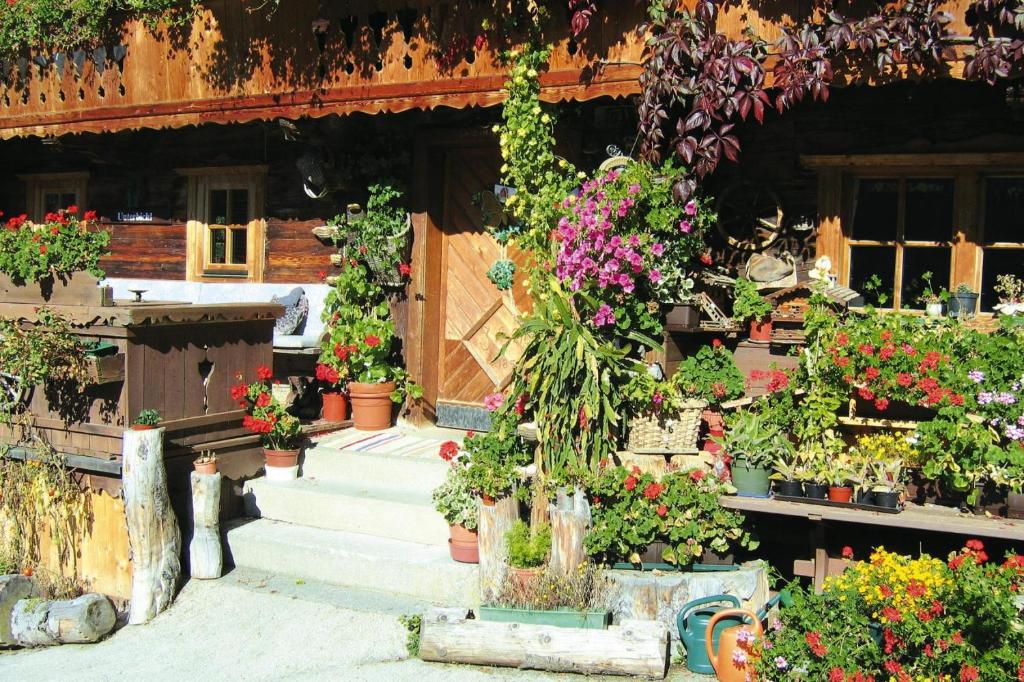 Vonkajšia záhrada v ubytovaní Apartments Schatzberg-Haus, Wildschönau-Auffach