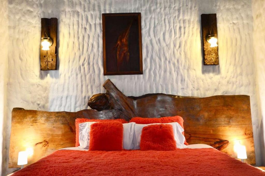 Postel nebo postele na pokoji v ubytování Castillo Casablanca
