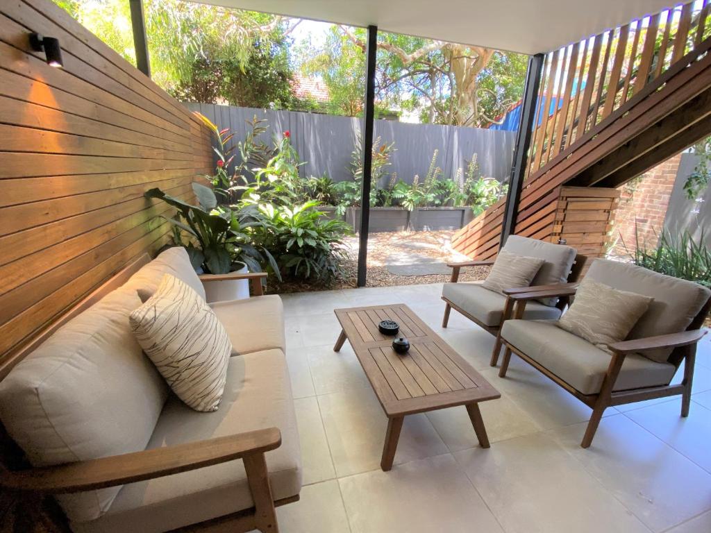 A seating area at The Mitchell Bondi Garden 3