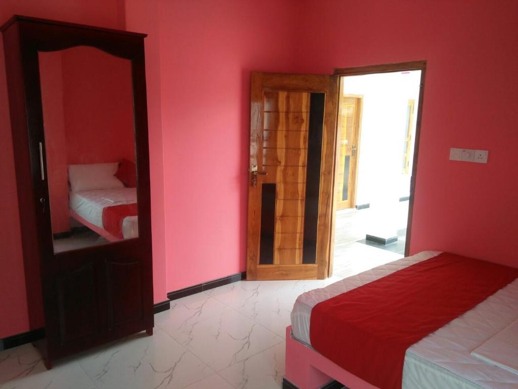 Postel nebo postele na pokoji v ubytování beach life hostal