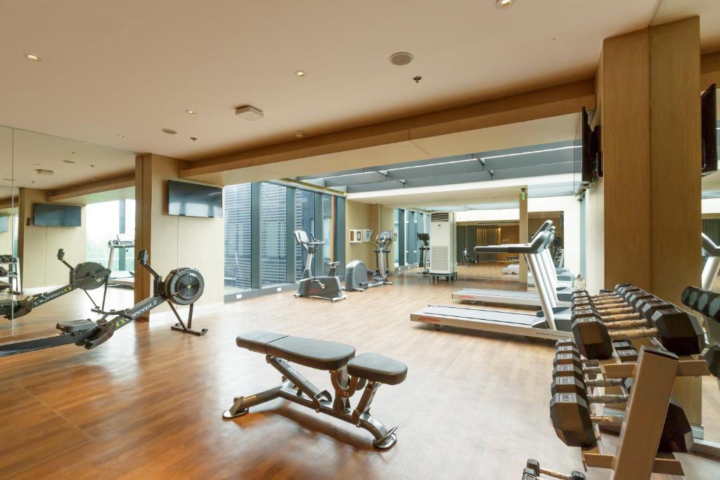 Fitness centrum a/nebo fitness zařízení v ubytování Holiday Inn Express Manila Newport City by IHG