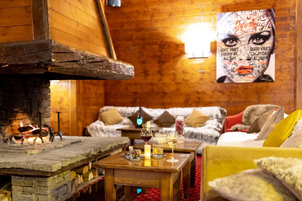 Гостиная зона в Hotel Mont Vallon