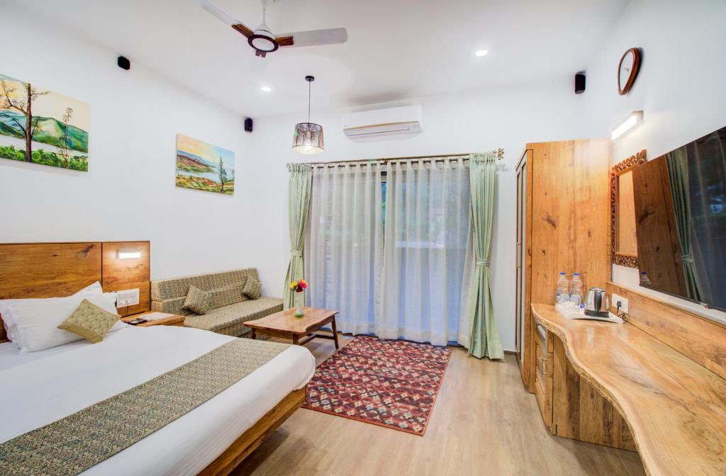 Postel nebo postele na pokoji v ubytování Hotel Malas